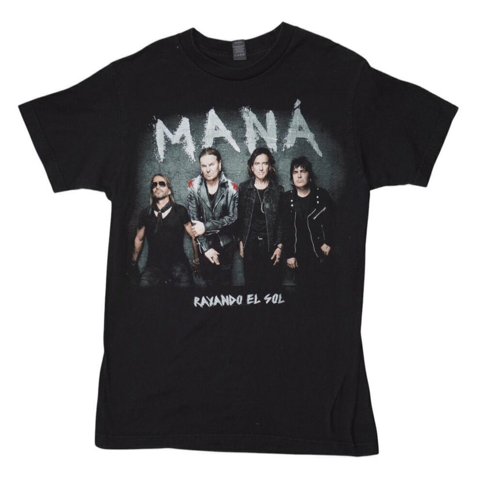 Manรก Rayando El Sol Tour 2019 Concert T-Shirt Black Band Tee Size S